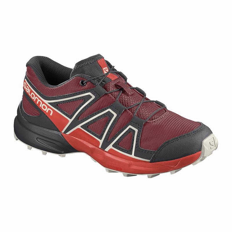 Chaussures De Trail Running Salomon Enfant Rouge / Rose - Salomon SPEEDCROSS - France (2059-YONKL)